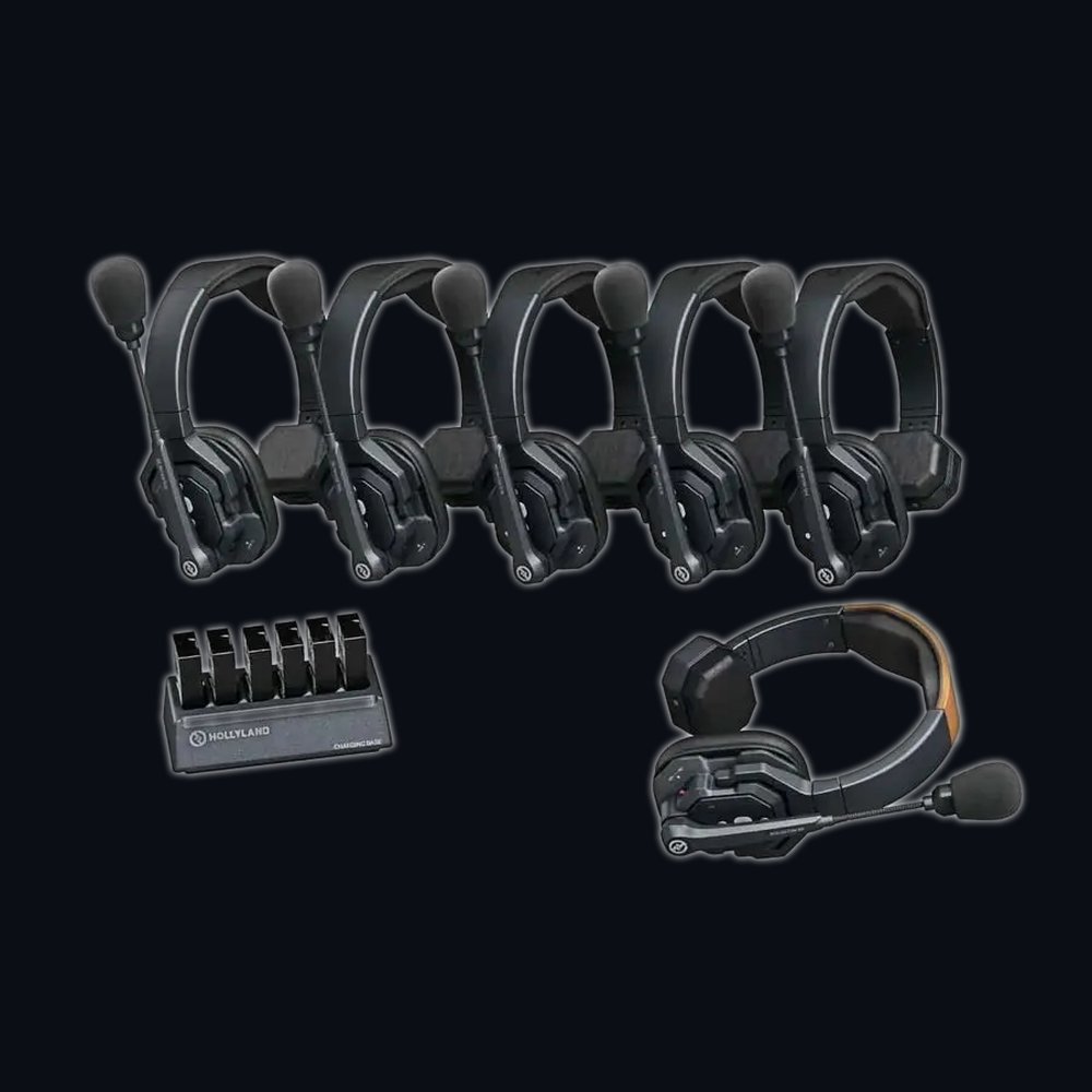 Clear Com 6-piece headset set
