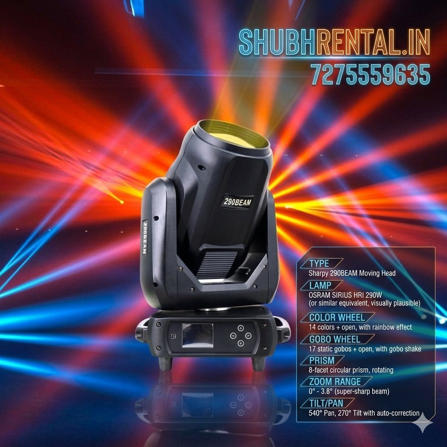 Sharpy 290 beam moving head light